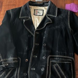 Vintage 26 red suede coat